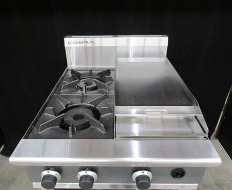 Cobra C6CF-N 600mm Two Burner / Griddle Gas Cooktop