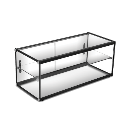 Exquisite Two Tiers Flat Glass Ambient Cake Display - CD120 - Whisk Hospitality - CD120