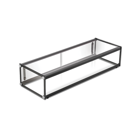Exquisite Single Tier Flat Glass Ambient Cake Display - CD48 - Whisk Hospitality - CD48