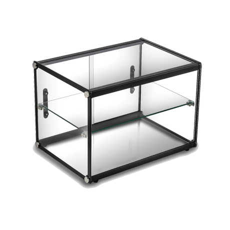 Exquisite Two Tiers Flat Glass Ambient Cake Display - CD65 - Whisk Hospitality - CD65