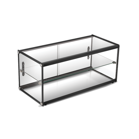 Exquisite Two Tiers Flat Glass Ambient Cake Display - CD90 - Whisk Hospitality