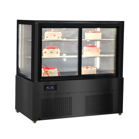 CDM212 Three Tiers Cake Display Refrigerators – Mirror Display - Whisk Hospitality - CDM212