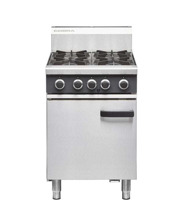 Cobra Cr6D 600Mm Four Burner Gas Range Static Oven