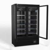 AG Supermarket Two Glass Doors Upright Display Fridge - 1000 Litre CSB1000