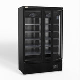 Supermarket Two Glass Doors Upright Display Fridge - 1000 Litre