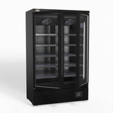 Supermarket Two Glass Doors Upright Display Fridge - 1000 Litre