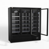 Supermarket Three Glass Doors Upright Display Fridge - 1539 Litre