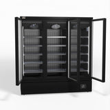 Supermarket Three Glass Doors Upright Display Fridge - 1539 Litre