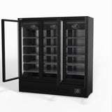 Supermarket Three Glass Doors Upright Display Fridge - 1539 Litre