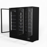 Supermarket Three Glass Doors Upright Display Fridge - 1539 Litre