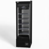 Supermarket Single Glass Door Upright Display Fridge - 450 Litre