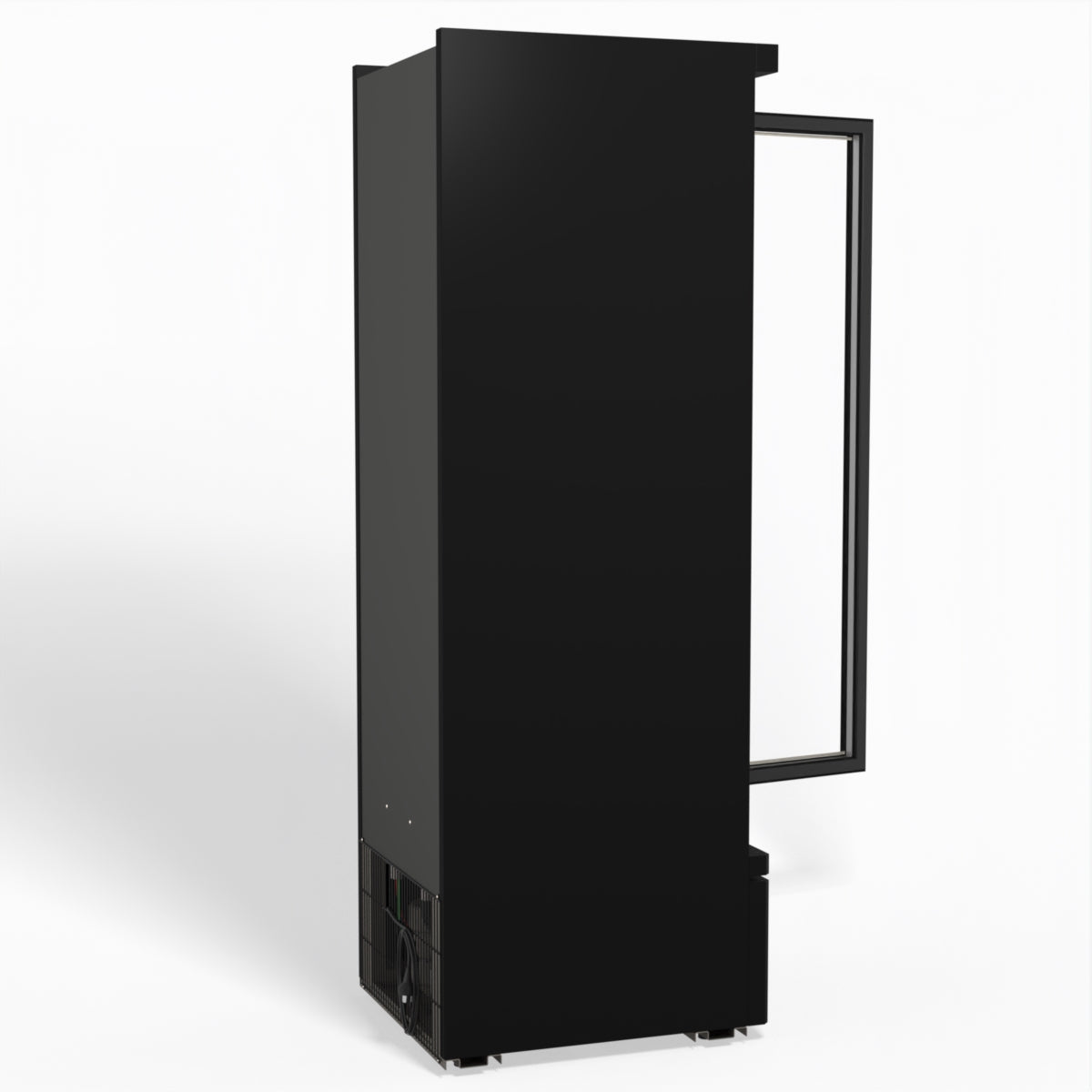 Supermarket Single Glass Door Upright Display Fridge - 450 Litre