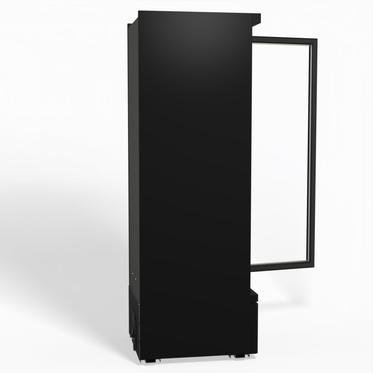 Supermarket Single Glass Door Upright Display Fridge - 450 Litre