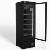 Supermarket Single Glass Door Upright Display Fridge - 450 Litre