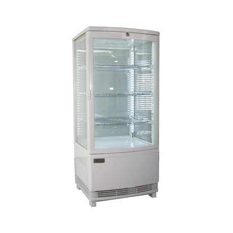 Exquisite Four Sided Glass Counter Top Display Fridge with LED - CTD78LED - Whisk Hospitality - CTD78-LED