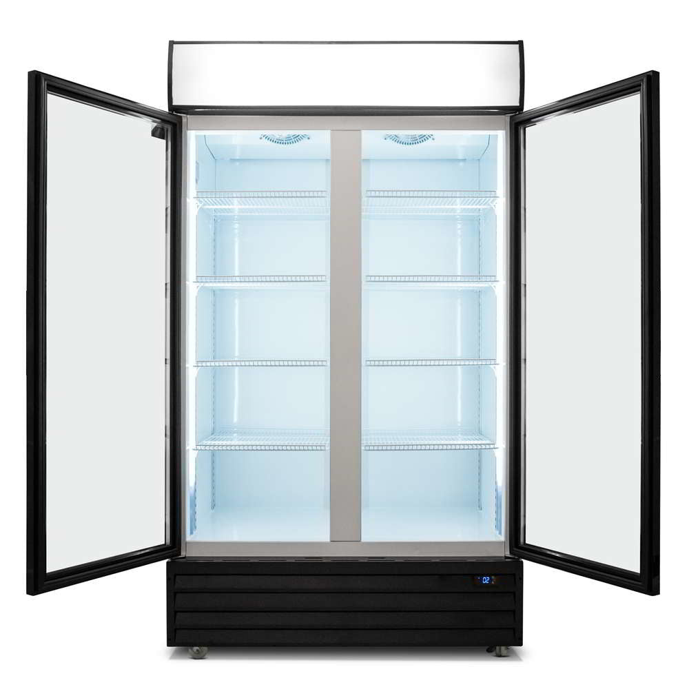 AG 1000L Double Door Upright Display Fridge - Glass Door CU1000TNG