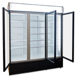 AG 1500L Triple Door Upright Display Fridge - Glass Door CU1500TNG