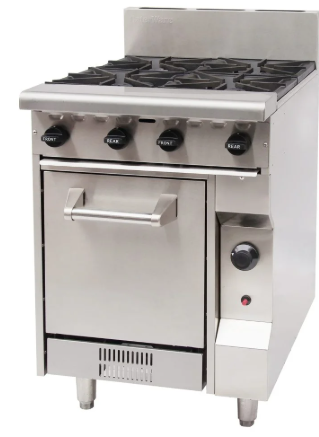 Caterware CW-GBO4-LPG 4 Burner Cooktop + Oven