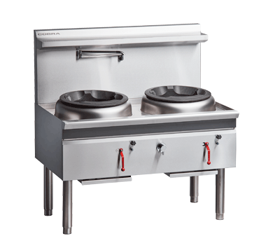 Cobra Cw2H Cc 1200Mm Gas Waterless Wok 2 Chimney Burners