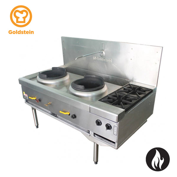 CWA2B2M/G | Asian Cooking Range, Woks – Mongolian Burners, 2 Open Burners - Whisk Hospitality - CWA2B2M/G