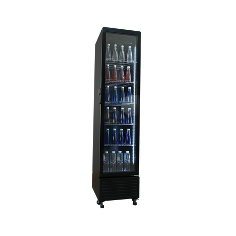 Exquisite One Glass Doors Upright Display Refrigerators – Black - DC230 - Whisk Hospitality