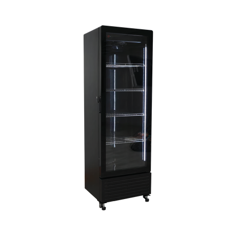 Exquisite One Glass Doors Upright Display Refrigerators – Black - DC360 - Whisk Hospitality