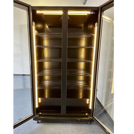 Exquisite Three Glass Doors Upright Display Fridge – Black - DC1100 - Whisk Hospitality - DC1100