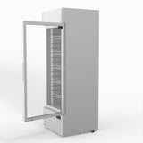 AG 515L Upright Glass Door Display/Drinks Fridge - White with Light Box DF515WL