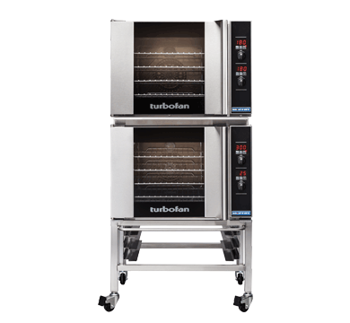 Turbofan E31D42 Full Size Tray Digital Electric Convection Ovens Double Stacked