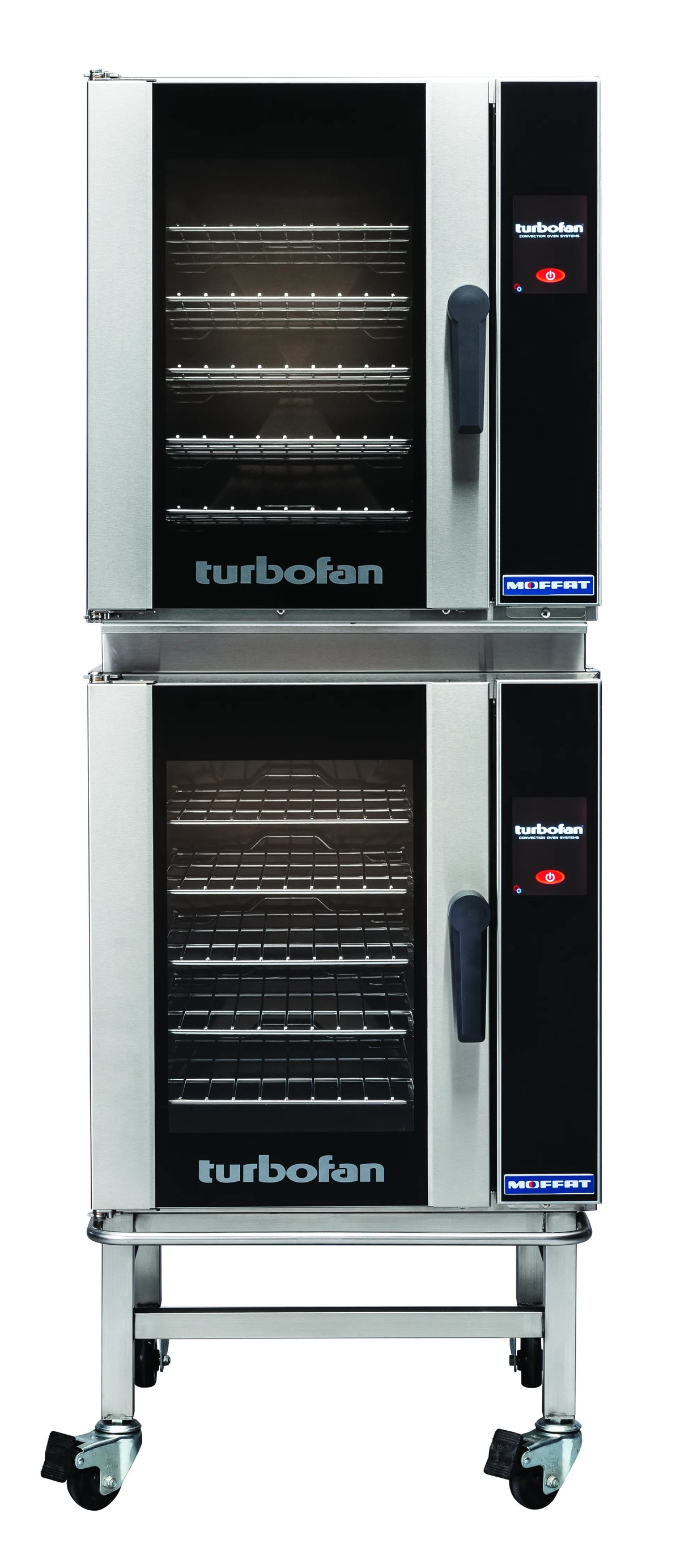 Turbofan E33T52C Full Size Tray Touch Screen Electric Convection Oven Double Stacked Castor