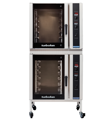 Turbofan E35D6 302 Full Size Digital Electric Convection Ovens Adjustable Feet Base Stand 0