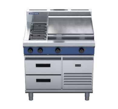 Blue Seal Evolution Series E516B Rb 900Mm Electric Cooktop Refrigerated Base