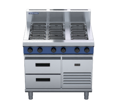 Blue Seal Evolution Series E516D Rb 900Mm Electric Cooktop Refrigerated Base