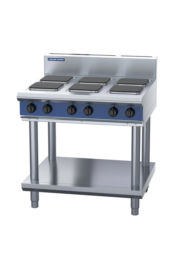Blue Seal Evolution Series E516S Ls 900Mm Electric Cooktop Sealed Hobs Leg Stand