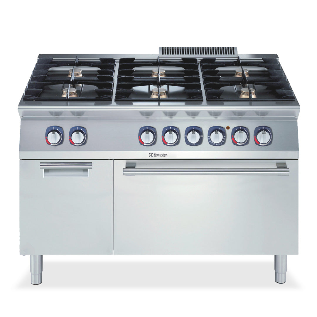 Electrolux 700XP 6 Burner Gas Range with Gas Oven 1200mm E7GCGL6C1A - Whisk Hospitality - E7GCGL6C1A