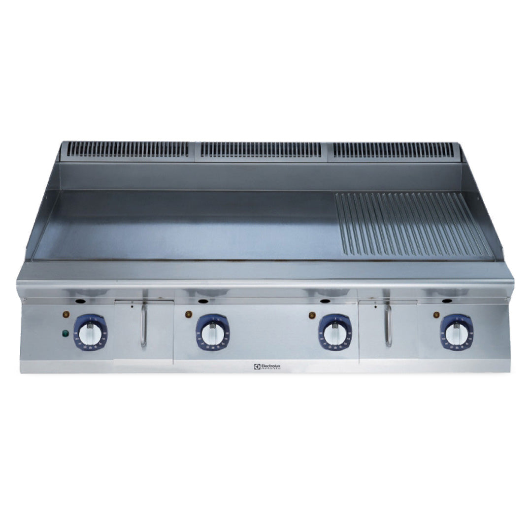 Electrolux 900XP Electric Griddle Plate with Smooth/Ribbed NitroChrome3 Plate 1200mm E9IIMDAOMIA - Whisk Hospitality - E9IIMDAOMIA