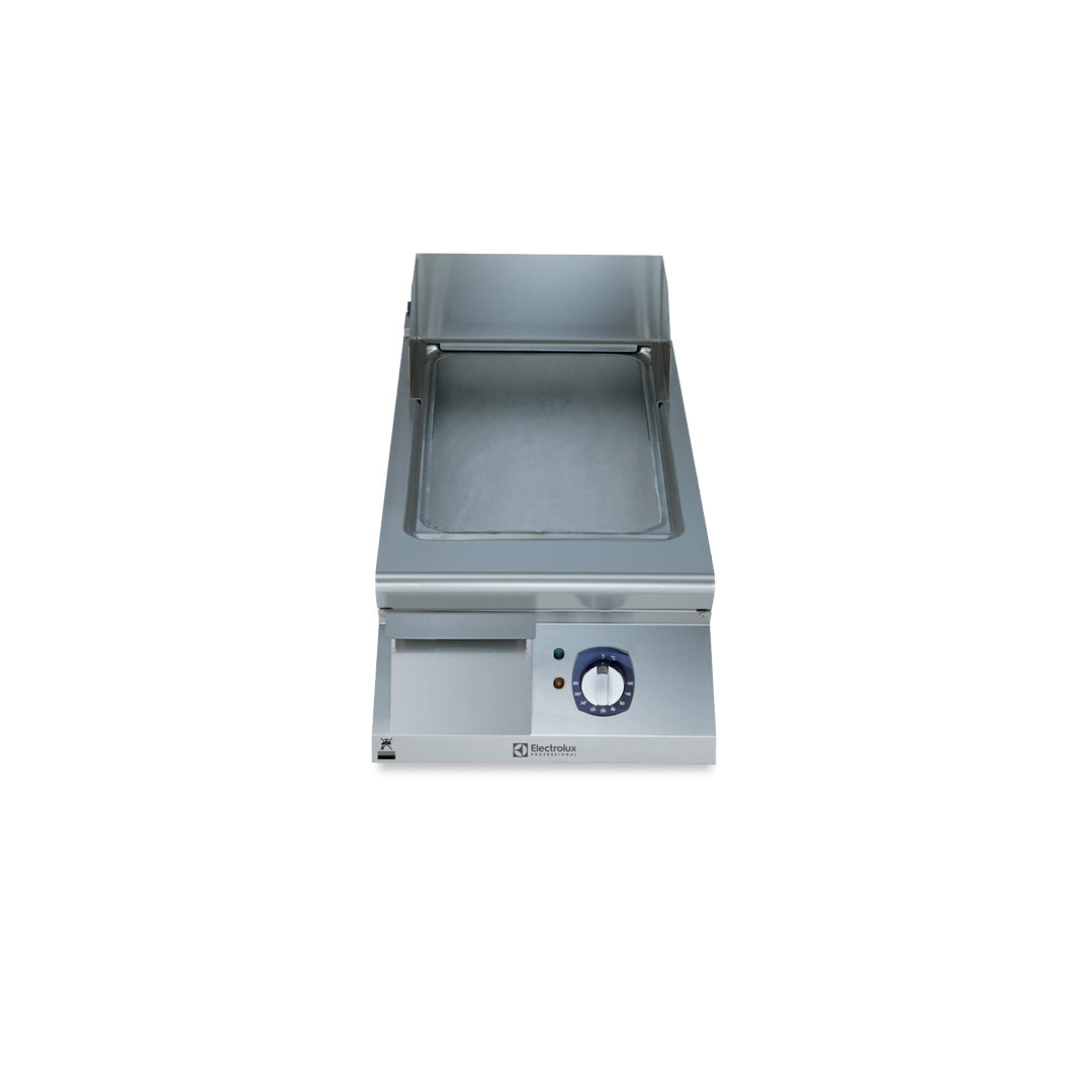 Electrolux 900XP Electric Griddle Plate with Smooth Brushed Chrome Plate 400mm E9IINDAOMCA - Whisk Hospitality - E9IINDAOMCA