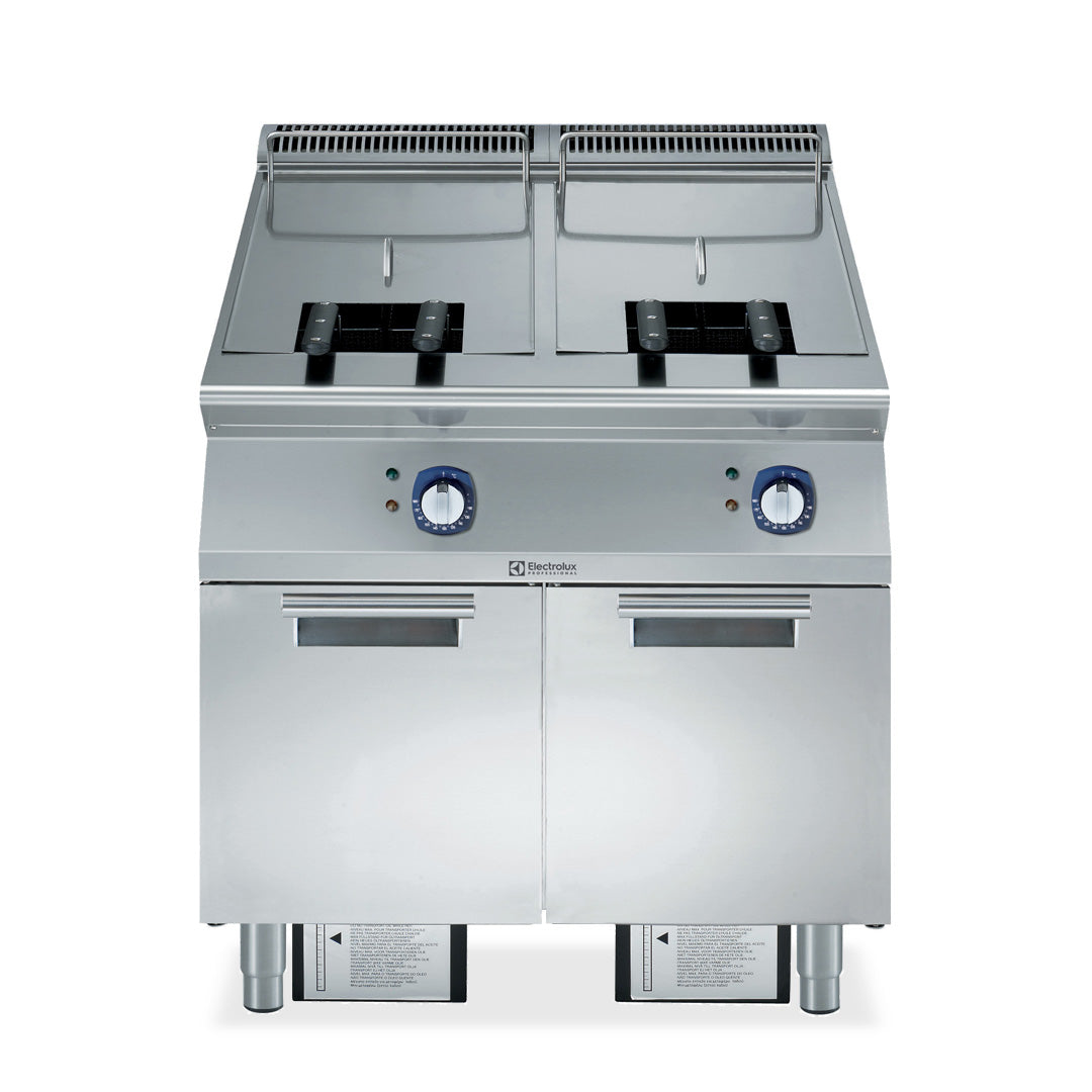 Electrolux 900XP 23L + 23L Double Pan Electric Fryer 800mm E9KKGDBAMEA - Whisk Hospitality - E9KKGDBAMEA