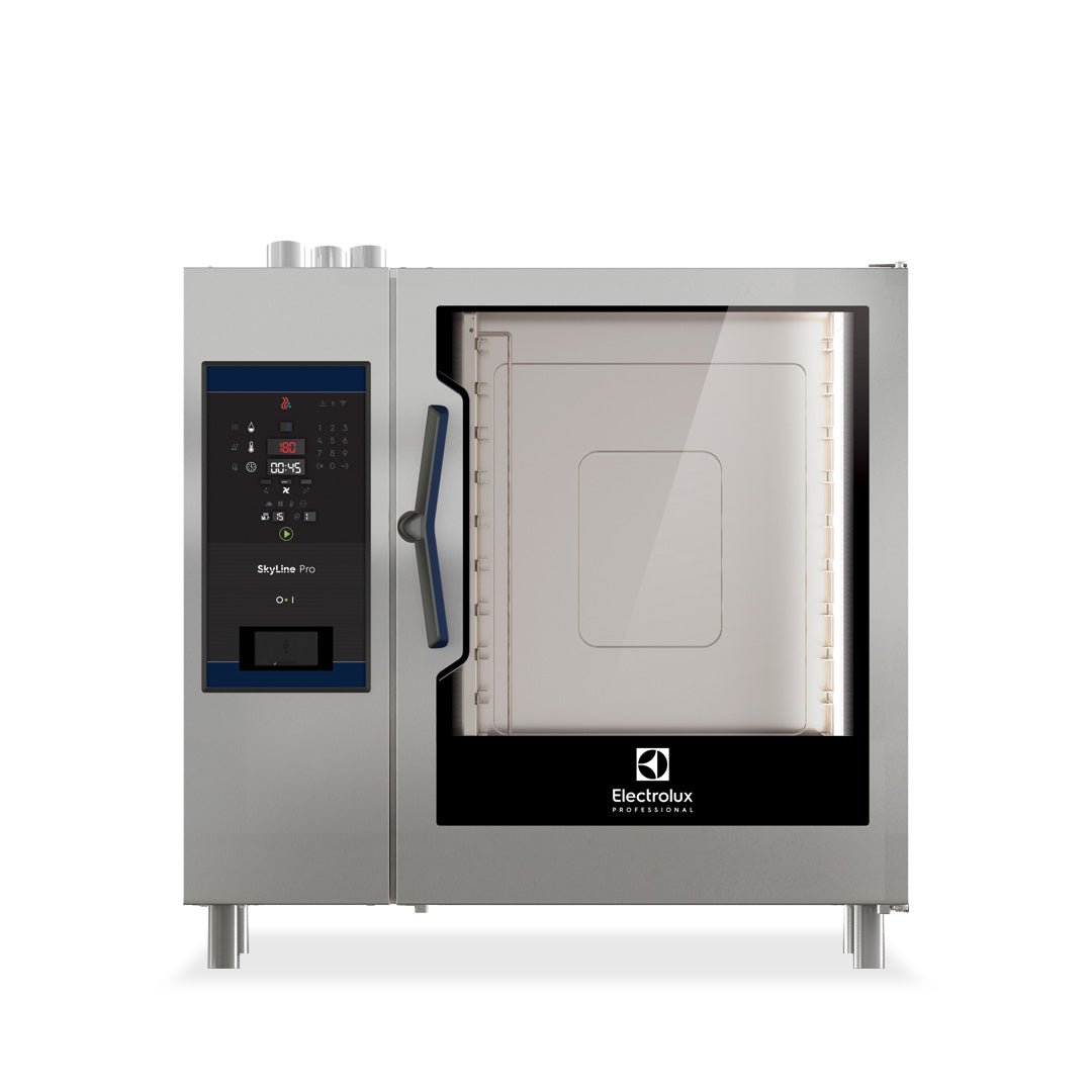 Electrolux SkyLine Pro 10 x 2/1GN Gas Direct Steam Combi Oven with Digital Controls ECOG102C2U0 - Whisk Hospitality - ECOG102C2U0