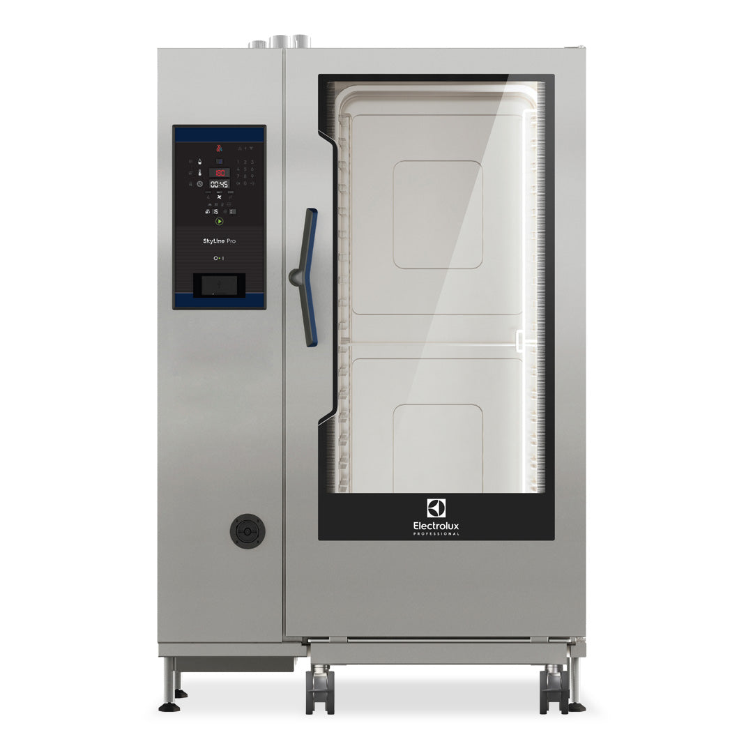 Electrolux SkyLine Pro 20 x 2/1GN Gas Direct Steam Combi Oven with Digital Controls ECOG202C2U0 - Whisk Hospitality - ECOG202C2U0