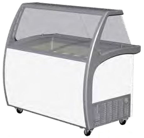 Exquisite Ice Cream Display with Glass Canopy - SD415S2 - Whisk Hospitality - SD415S2