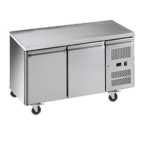 Exquisite Two Solid Doors Underbench Freezer 600mm deep - SSF260H - Whisk Hospitality - SSF260H