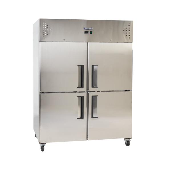 Exquisite GSF1412H Two Split Solid Doors Upright Freezer