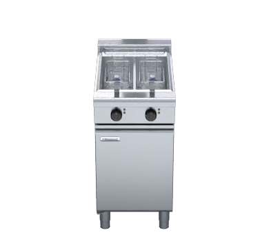 Waldorf 800 Series Fnl8224E 450Mm Twin Pan Electric Fryer Low Back Version