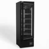 Supermarket Single Glass Door Upright Display Freezer - 450 Litre