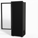 Supermarket Single Glass Door Upright Display Freezer - 450 Litre