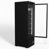 Supermarket Single Glass Door Upright Display Freezer - 450 Litre