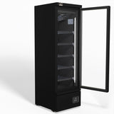 Supermarket Single Glass Door Upright Display Freezer - 450 Litre