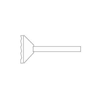 BARON Ribbed Scraper for Griddles.