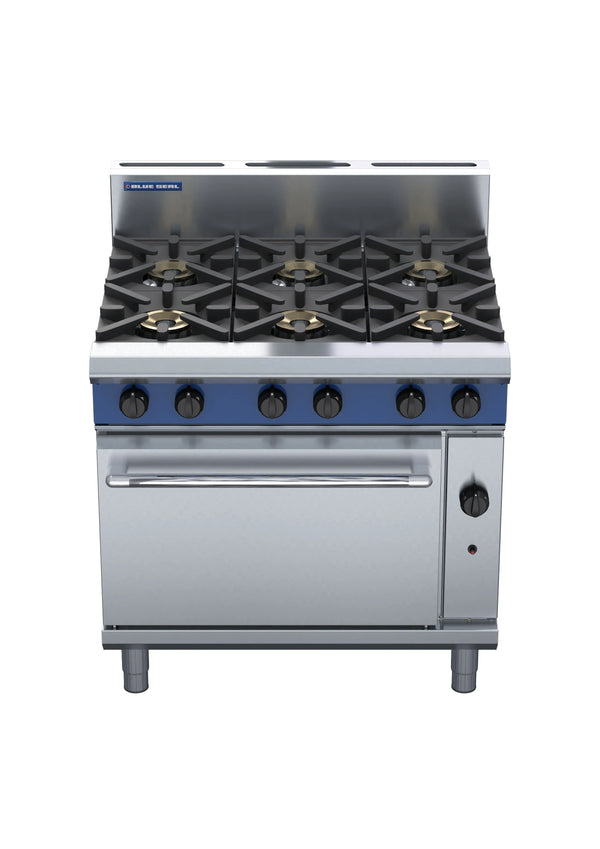 Blue Seal Evolution Series G506D 900Mm Gas Range Static Oven